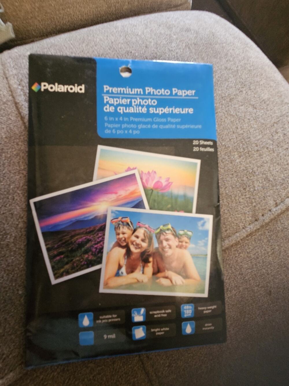 Polaroid Premium Photo Paper 6x4 Gloss 20 Sheets New Sealed